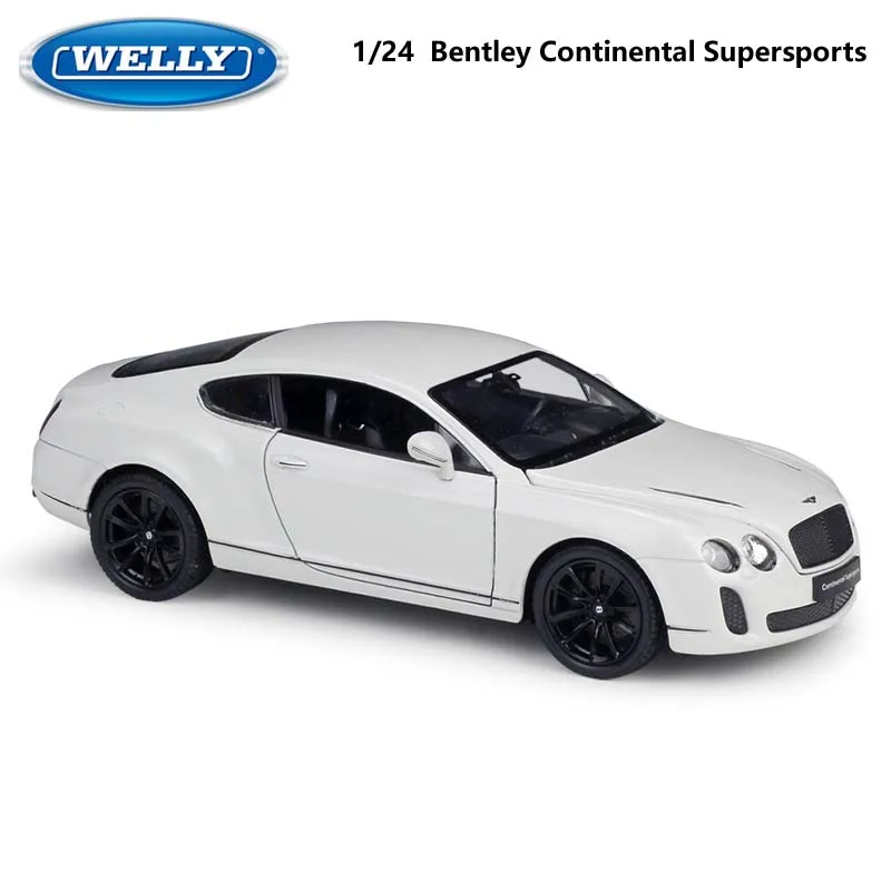 WELLY Diecast 1:24 Car Bentley Continental Supersports Metal Alloy Model Car Toy Car For Children Gifts Decoration Collection