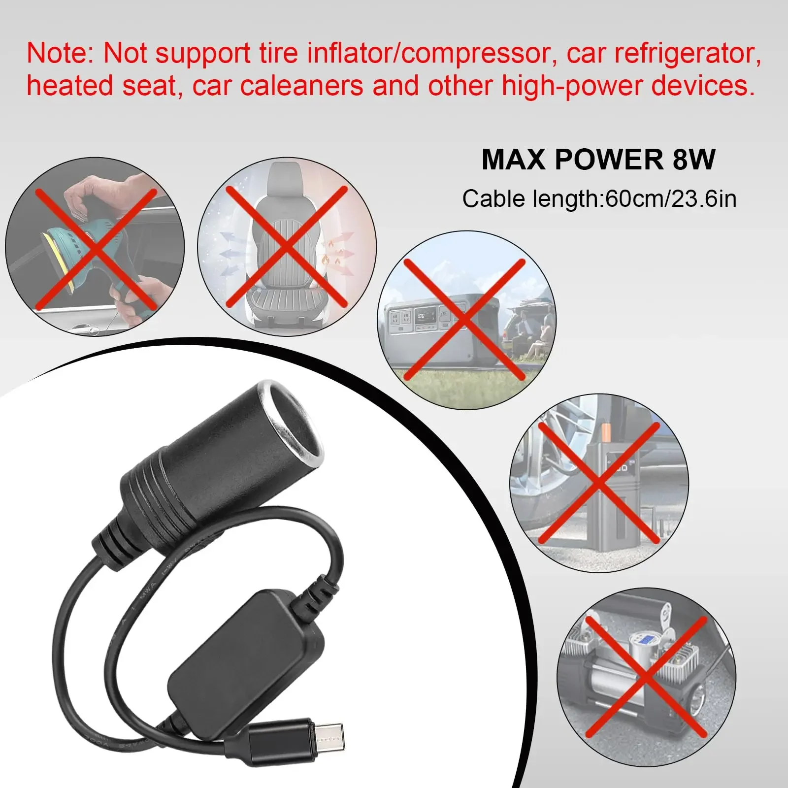 12V 자동차 시가 라이터 소켓 5V 2A USB 12V 자동차 전원 어댑터 케이블 변환기 자동차 전자 액세서리