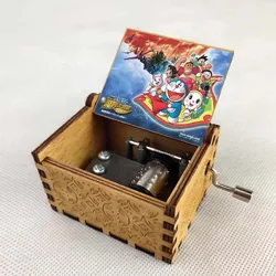 Doraemon Hand - Cranked Wooden Music Box with UV Painted Carvings (Doraemon 6)