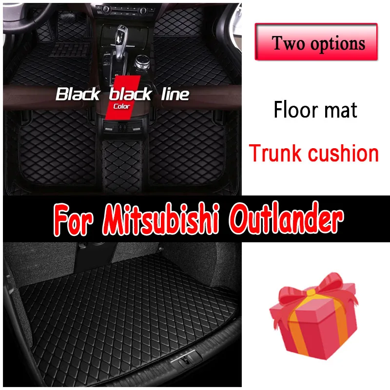 

Car Floor Mats For Mitsubishi Outlander 2022 2021 2020 2019 (5 Seater) Carpets Custom Cover Interior Auto Accessories Waterproof