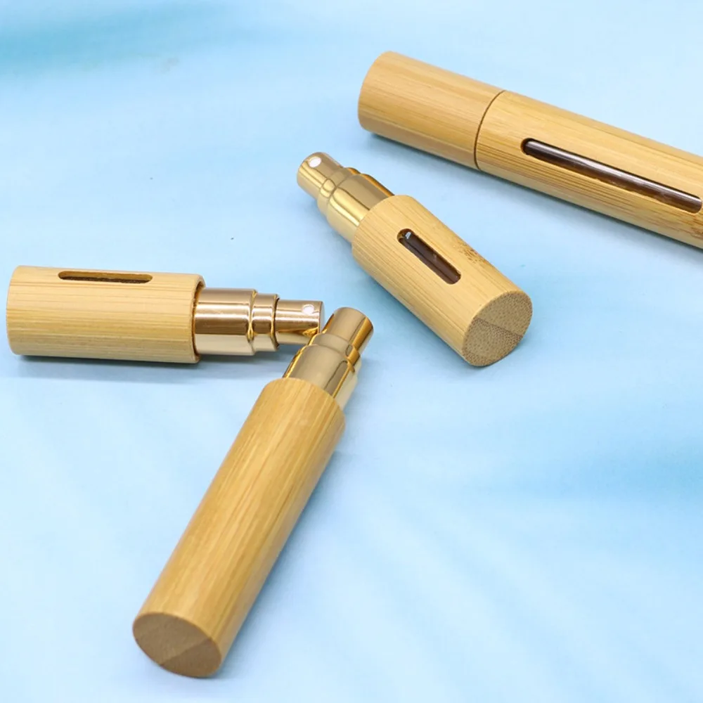 5ml 10ml Bamboo Spray Bottle for Travel, Portable Refillable Mini Cosmetic Container, E... - SKU BSB01143 - UGI Packaging