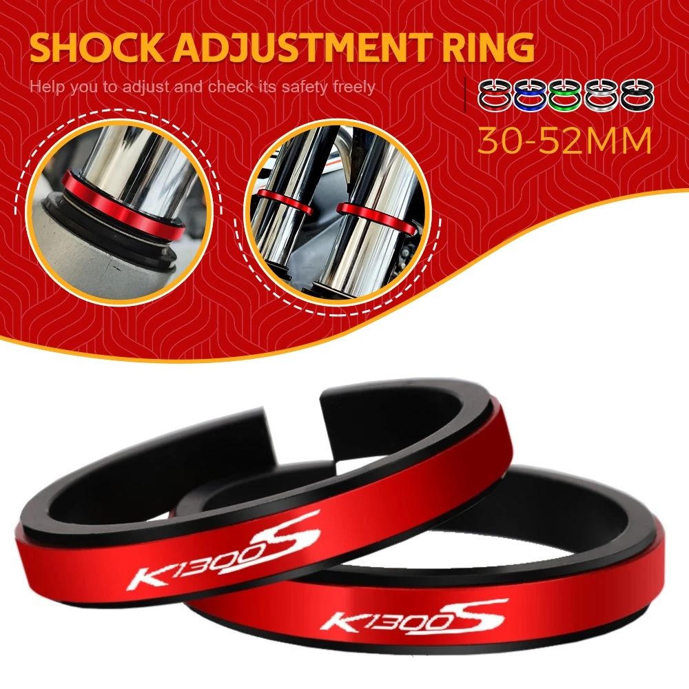 

FOR BMW K1300S K 1300 S 2009-2015 Motorcycle Adjustment Shock Absorber Auxiliary Rubber Ring CNC Accessories Fit 30MM-52MM