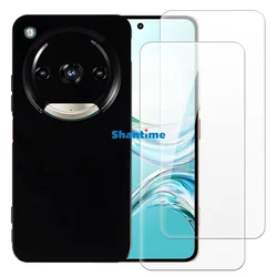 All - in - One Soft Case and Dual Tempered Glass Screen Protector Set - Full - Body Protection for Focus 2 Ultra 5G (Black)