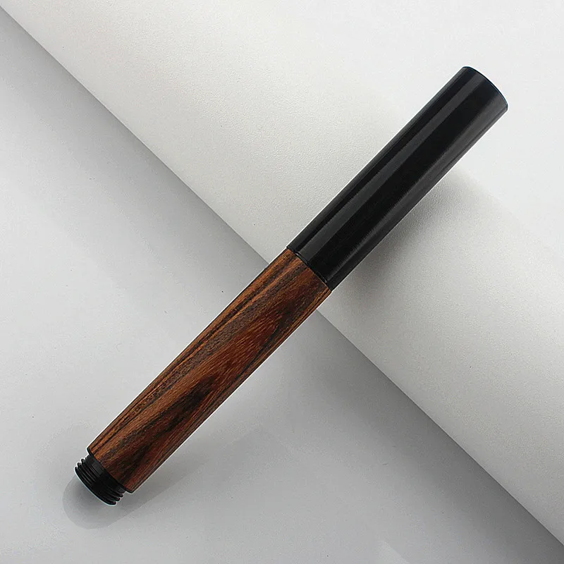 Sandalwood Mini Pocket Wood Fountain Pen Exquisite Smooth Writing Business Signature Pen High-end Black Nib 5