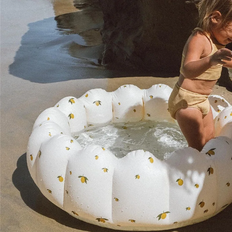 

INS Korean Inflatable Baby Swimming Pool Babe Household Outdoor Paddling Pool Round Fence Play Space Room Bath Pool Accessory