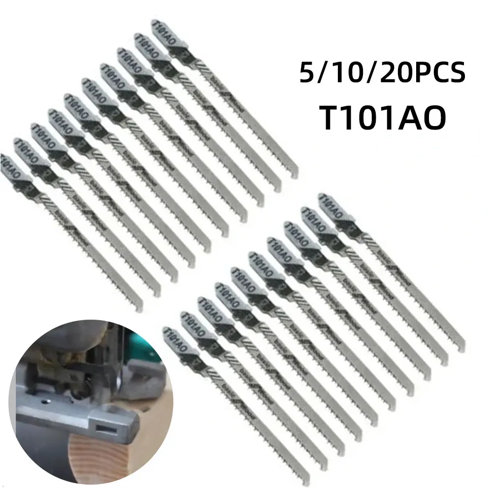 5//10/20PCS Set Jig Saw Blade Set T101AO 3" T-shank HCS Assorted Metal Steel Jigsaw Blade For Bosch Plastic Wood Cutting Tools