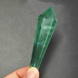 Elegant White Crystal and Rose Quartz Amethyst Tower Gemstone Decor Piece - 5 - 7cm tall 1pc (Green fluorite)