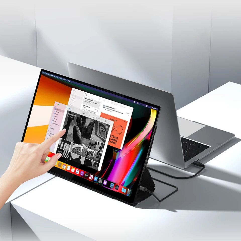 6D SHARK ポータブルモニター 2K 15.6インチ QLED 6D Shark Portable Display -Unboxing & Review - YouTube