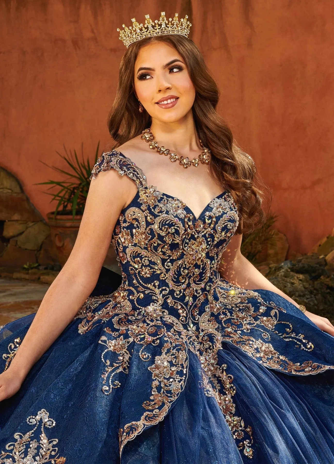 Navy Blue Charro Quinceanera Dresses Ball Gown Spaghetti Straps Tulle Appliques Mexican Sweet 16 Dresses 15 Anos Customized
