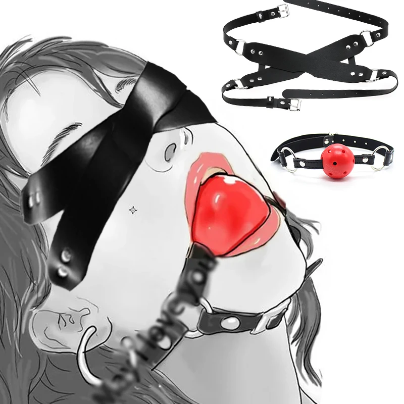 Adult Sex Eyes Mask Games Gag BDSM Sex Bondage Restraints Slave Handcuffs Ankle Cuff Erotic Toys For Couples Women Swing