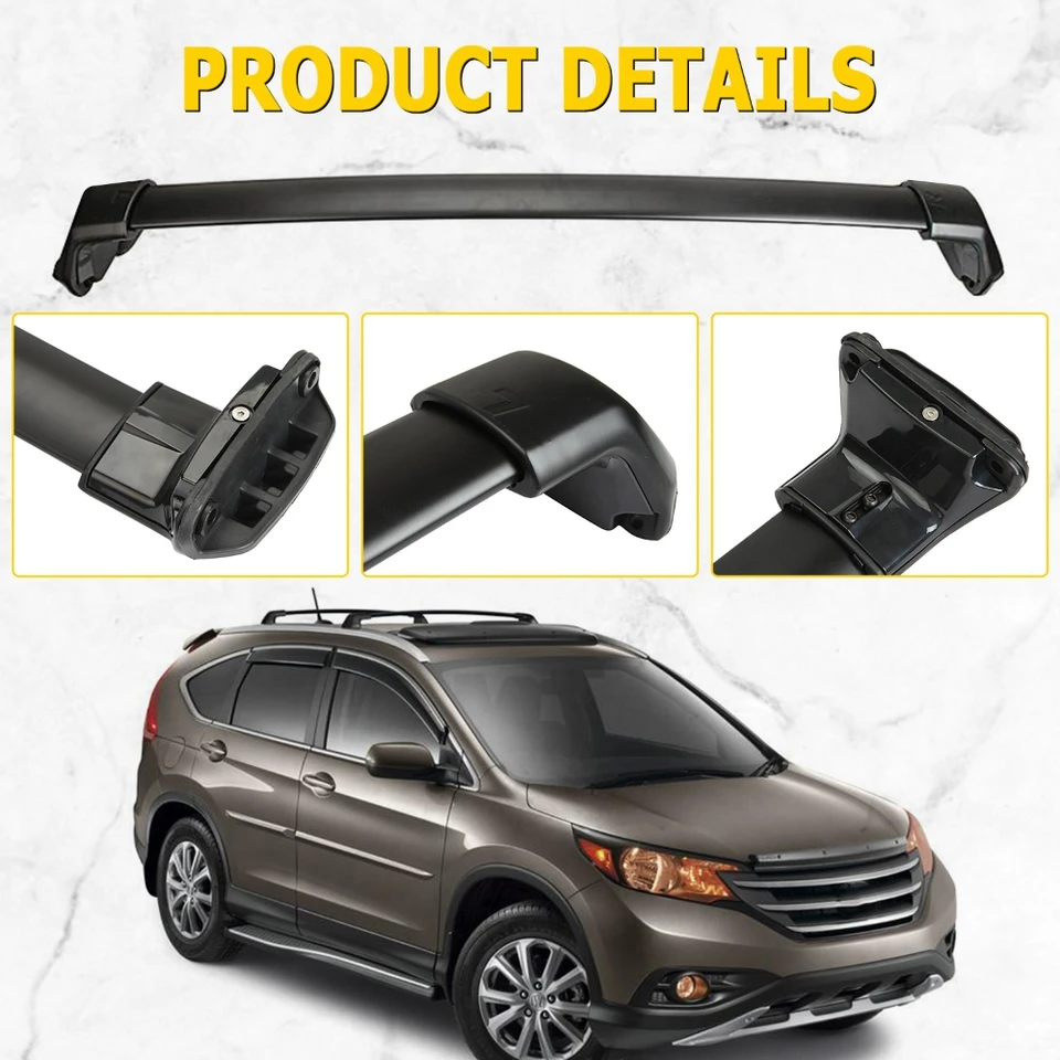 2Pcs Roof Rack Cross Bars For HONDA CRV 2012-2016 Aluminum Luggage