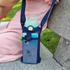 Water Bottle Cover Bag Pouch with Adjustable Straps Mesh Water Pouch Holder Shoulder Strap Black Bottle Carrier Insulat Bag 4
