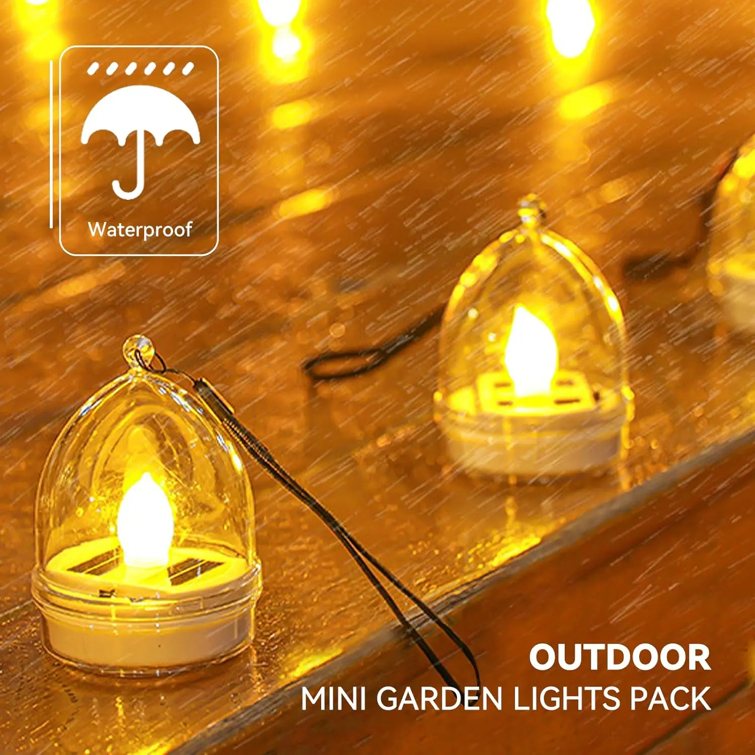 Solar Candle Lamp LED Outdoor Waterproof Christmas/Valentine's Day Atmosphere Lights Garden Landscape Villa Balcony Decor