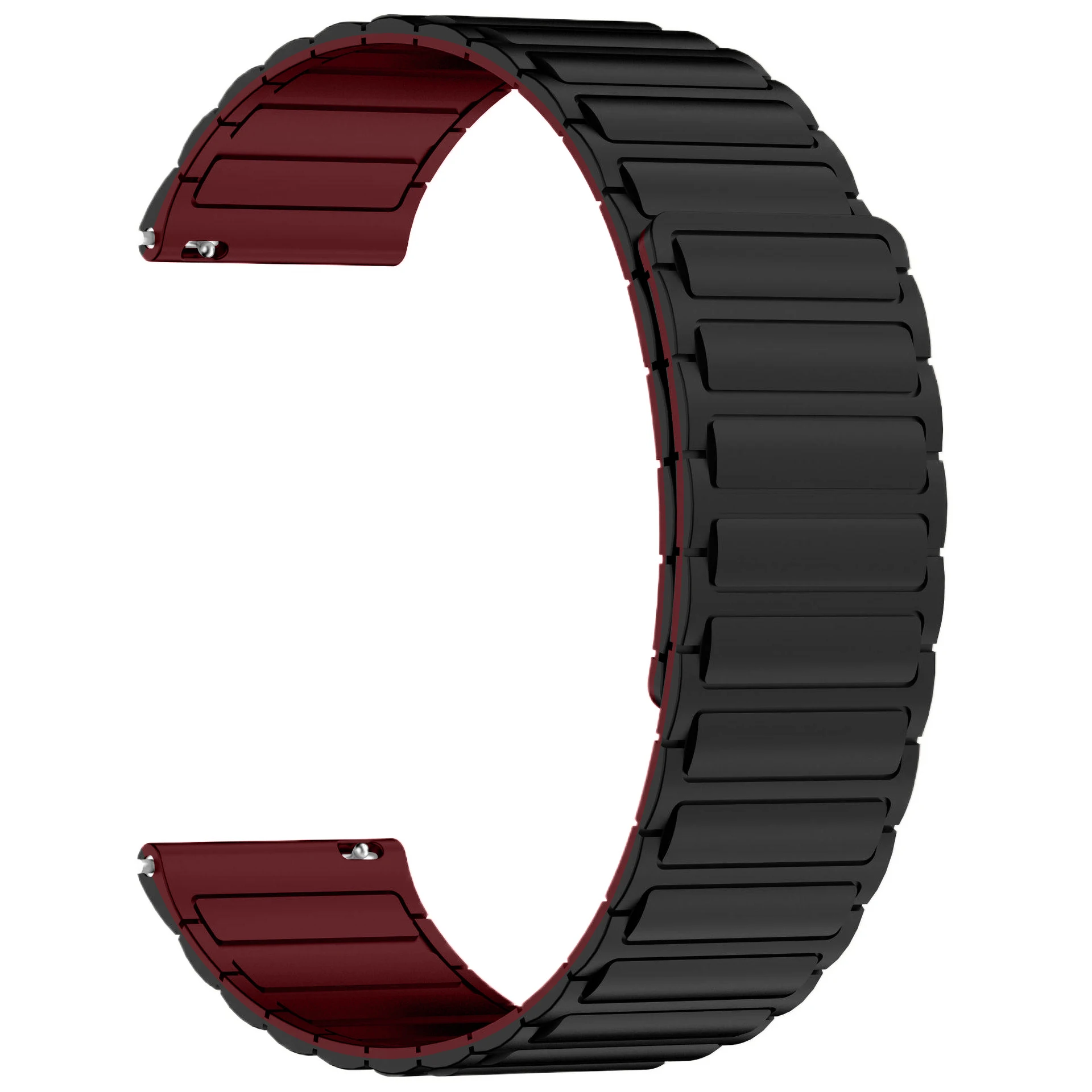 Magnetic Silicone Strap Bracelet - 20mm/22mm, Universal Fit