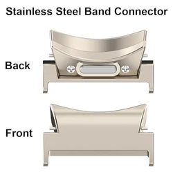 Quick fit Adapter for Samsung Galaxy watch 6 40mm 44mm 6 classic 47mm 43mm accessories Stainless Steel Connector 4/5/pro band