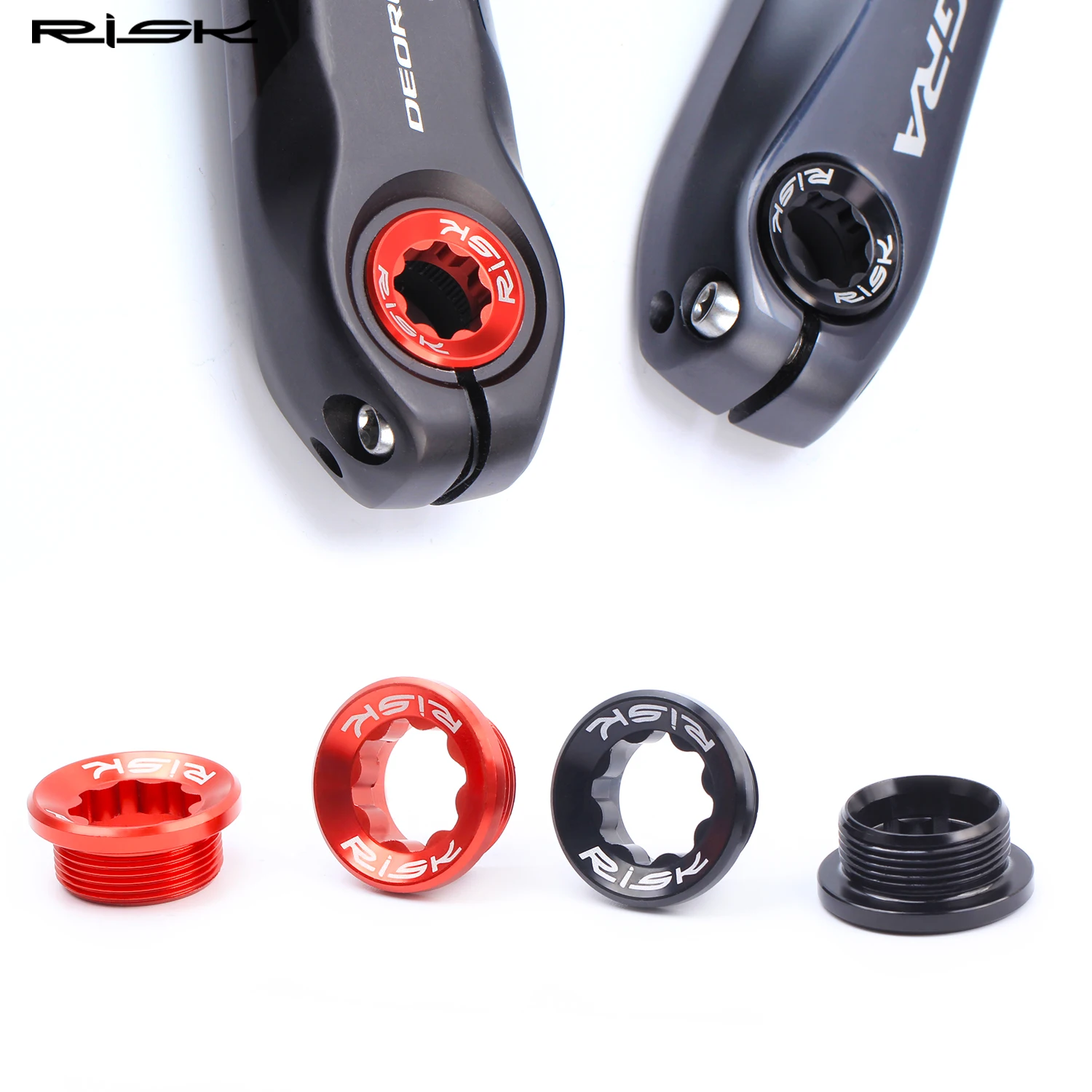 Bike Crank Cover Aluminium Bicycle Bottom Bracket Bolts MTB Chainwheel BB Cranks Arm Cover for Deore/XT Crankset