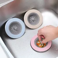 Kitchen Silicone Sink Strainer Waste Plug Strainer Bathroom Drain Sink Cover Sewer Hair Filter Bathroom Sewer Filter Pool Seal 2