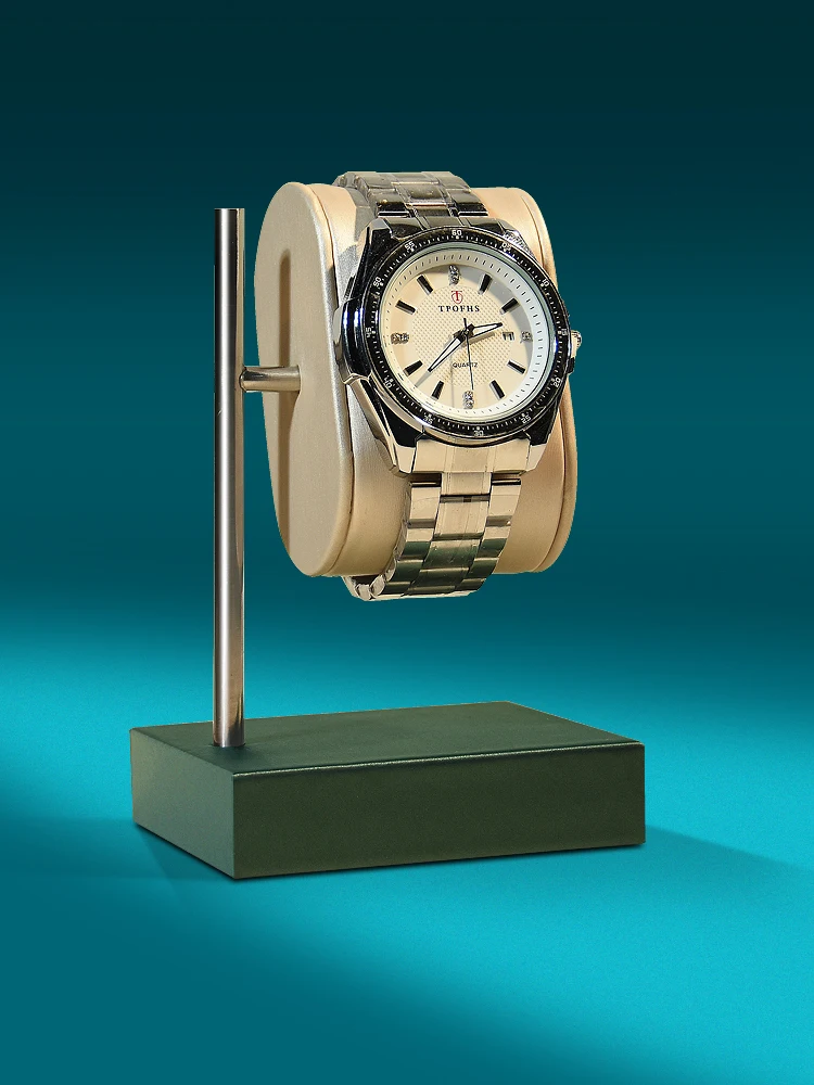 Pu Watch Stand Storage Watch Holder Display Stand Rotating Metal Bracket Counter Support Apple Charging