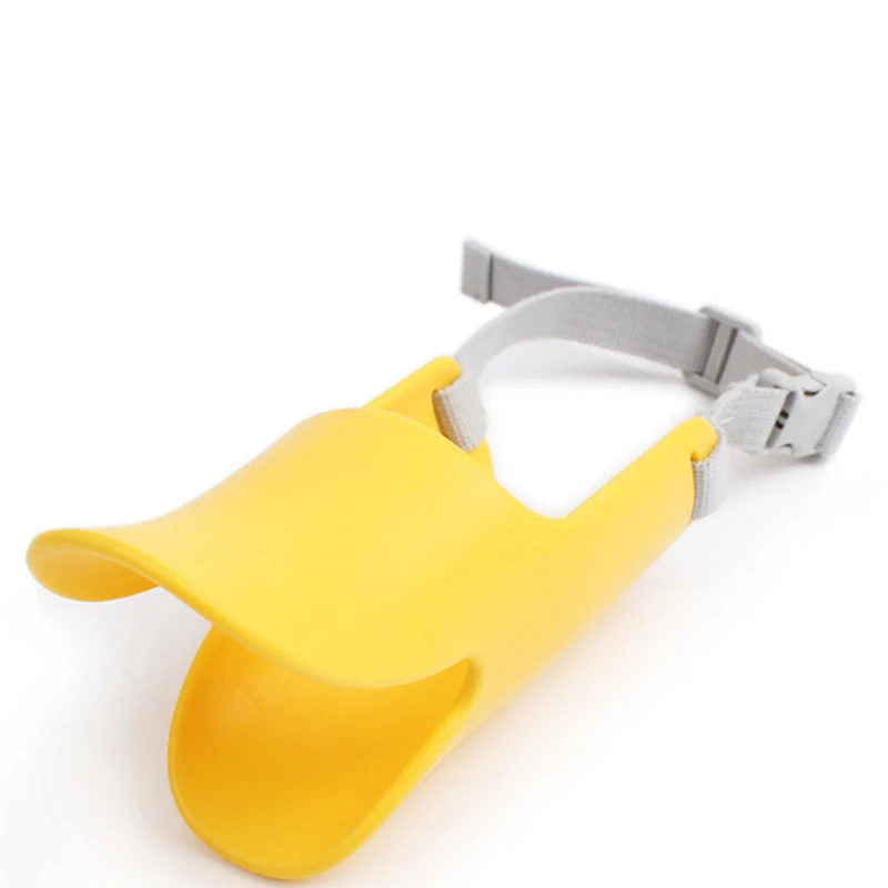 Dog Mouth Cover Duck Mouth Shape Silicone Biteproof Pet Muzzle Anti-bite Cute Washable Duckbill Cover dog muzzle