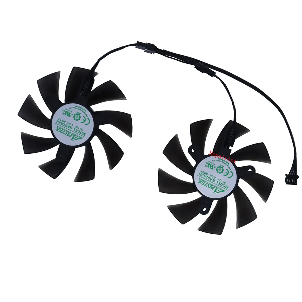 Conjunto Cf9015h12s Ga92a2hgpu Coolerplacas de Vídeo Video Ventilador de Placas Gráficaspara Zotac Gaming Gtx 1660-super Amppara Zotac Rtx 2060 Super Minipara Zotac Rtx 2070 Super Minipara Zotac Zt-t20710e10m Peças - Imagem 5
