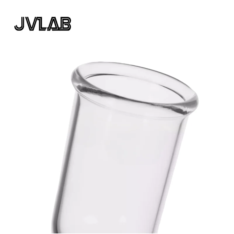 원통형 유리 깔때기 500mL, 고붕규산 유리, 원통형 추가 공급 드롭렛 24/29 표준 조인트