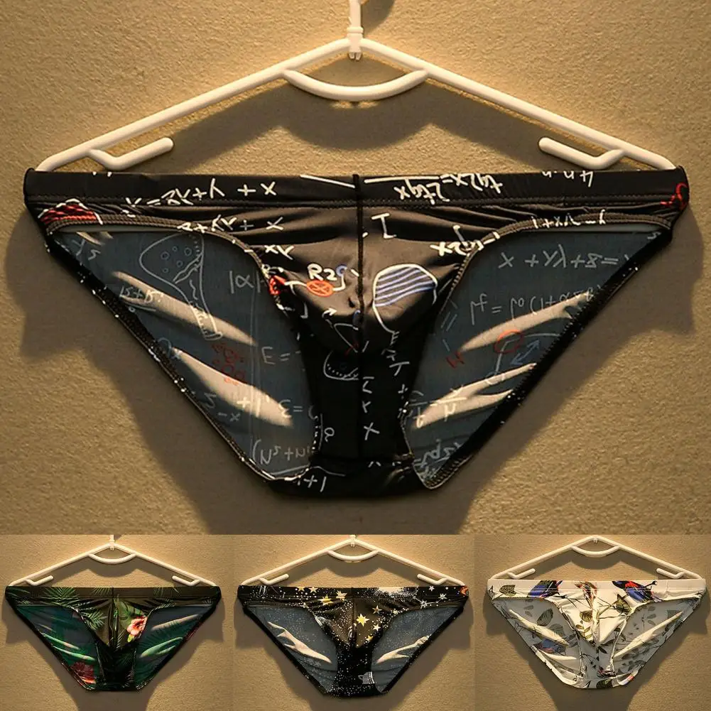 

New Sexy Men Underwear Brief Soutong Underpants Patterns U Convex Low Rise Sexy Pattern Men Briefs
