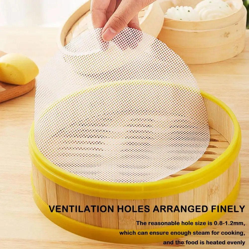1Pcs 30cm/36CM Pure Cotton Steamer Cloth Household Mat Steamed Cloth Rice Steamed Round Bun Drawer Gauze S9G0