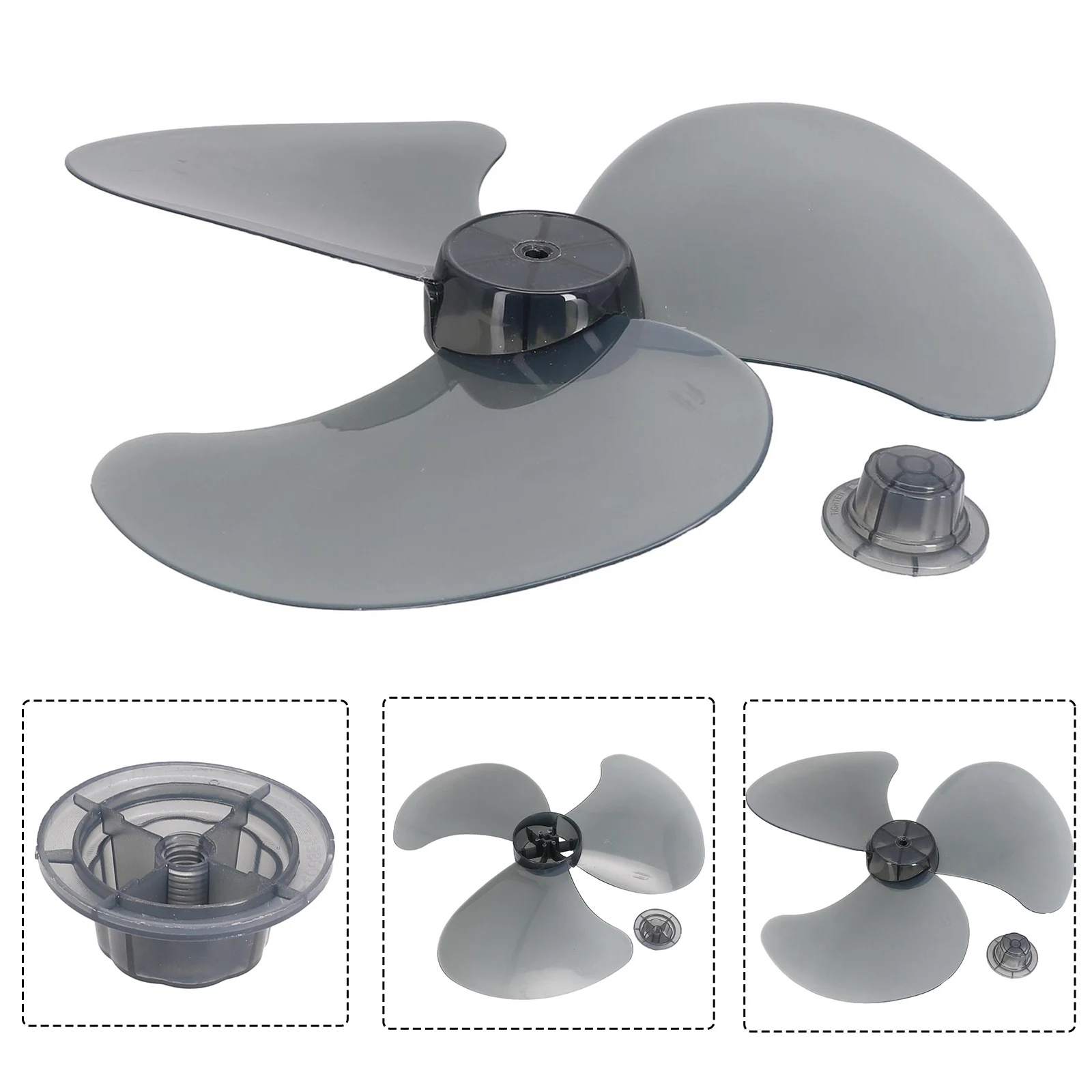 

1PC Fan Blade Plastic 16\\\" Fan Blade 3 Leaves Replacement For Standing Pedestal Floor Wall / Table Fanner Fan Blades