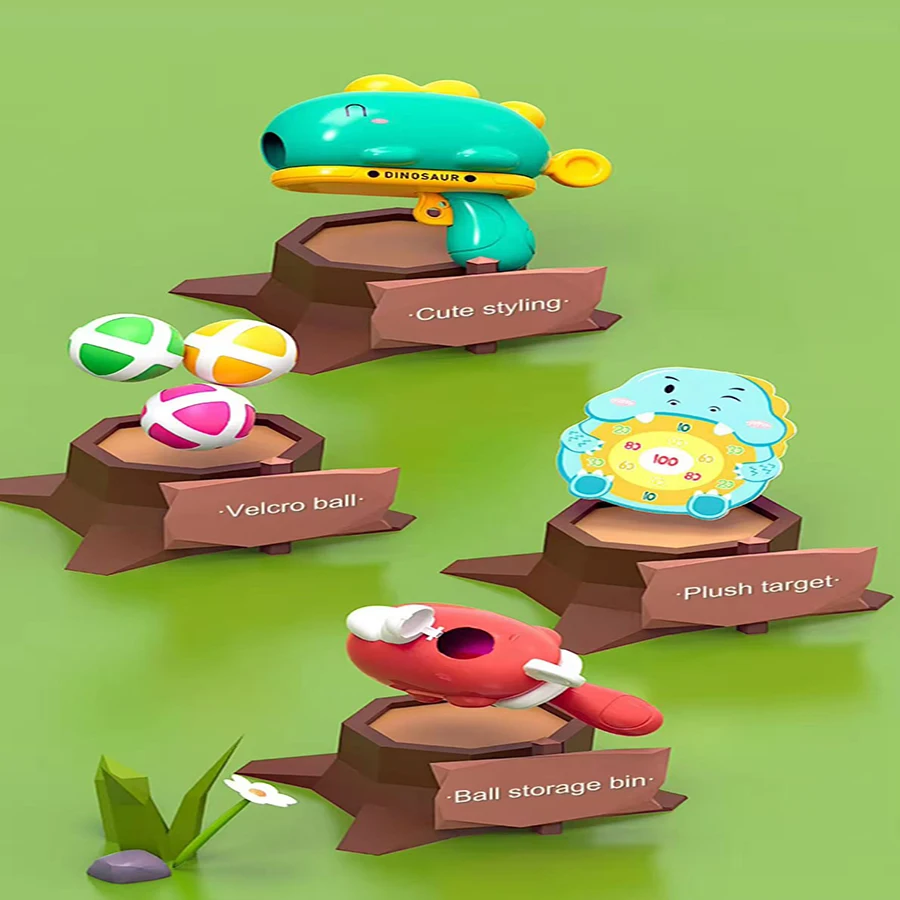 Dinosaurus klittenbal dartbord spel voor kinderen_voghion.com