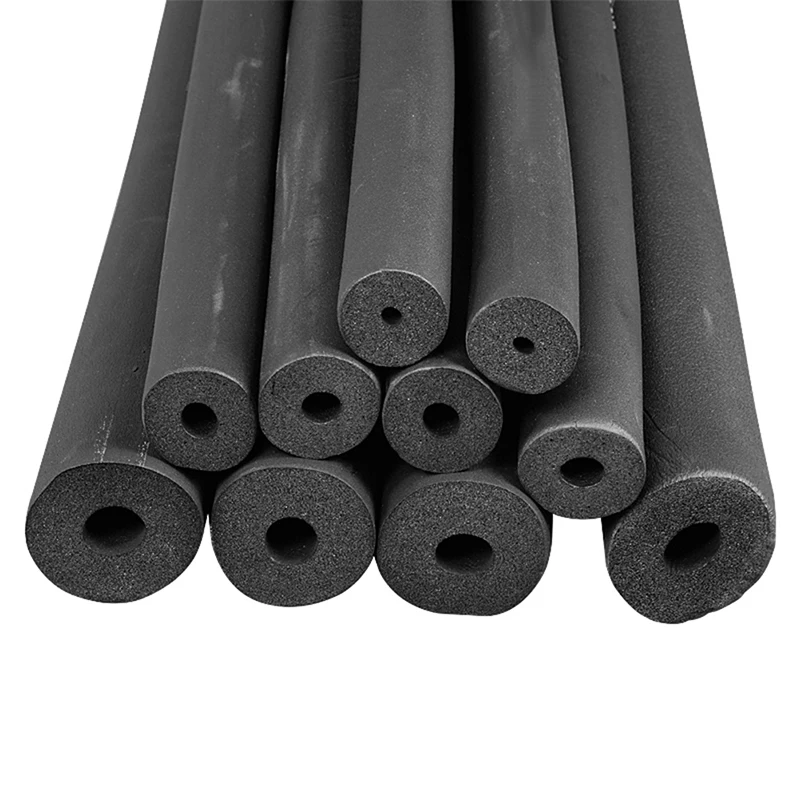 1.8M Sponge Rubber Pipe Black Waterproof Pipeline Holder Thermal Insulation Tubular Protective Sleeve Tube Protector