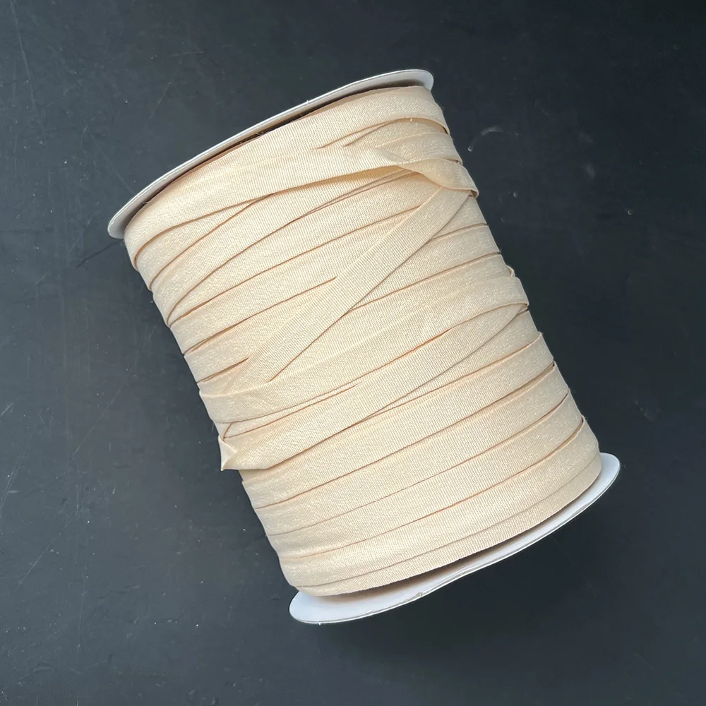 200yards/roll 7mm Double Deck Cannulate Cloth Ribbon For Wig Base Ear Holder Ribbons