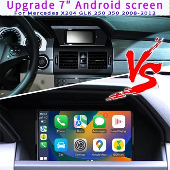Sistema di Navigazione Android 4G da 7' con Apple CarPlay Wireless e Android Auto per Mercedes X204 GLK 250 350 2008-2012, Telecamera per Veicoli