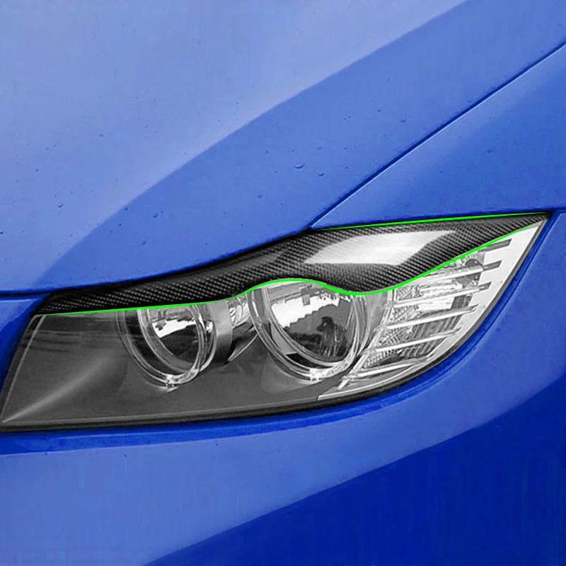 

2 шт., Налобные фары из углеродного волокна для BMW 3 серии E90 2005 - 2008 2009 2010 2011 2012
