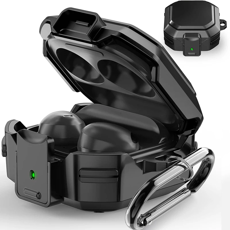 Switch Buckle Armor Cover Per Samsung Galaxy Buds Pro Buds2 Buds Live Buzz Pro Case Soft Coque Per Samsung Buds Fe 2 Pro Funda