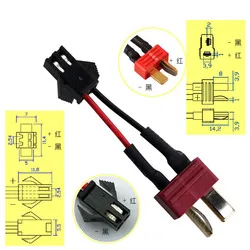 Adattatore Cavo Di Alimentazione RC Deans Femmina T-Plug A JST Maschio Per Modellismo