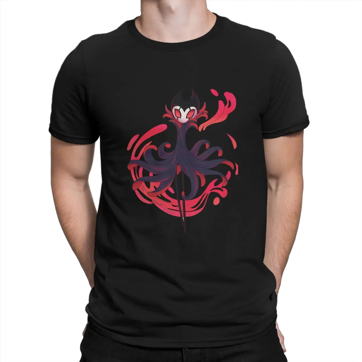 

Hollow Knight Grimm T Shirt Grunge Men Tees Summer Clothing Polyester O-Neck TShirt