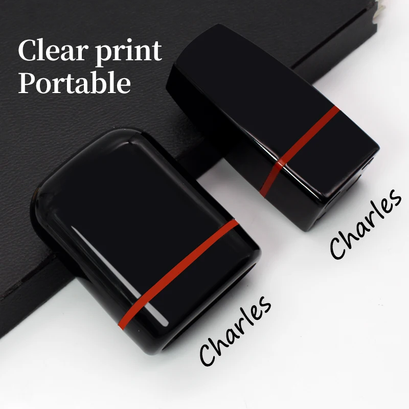 DIY Business Signature Custom Stamp for Women Men Print with Name Seal Stamp Personalized Stamps Clothes Printing Seals Name