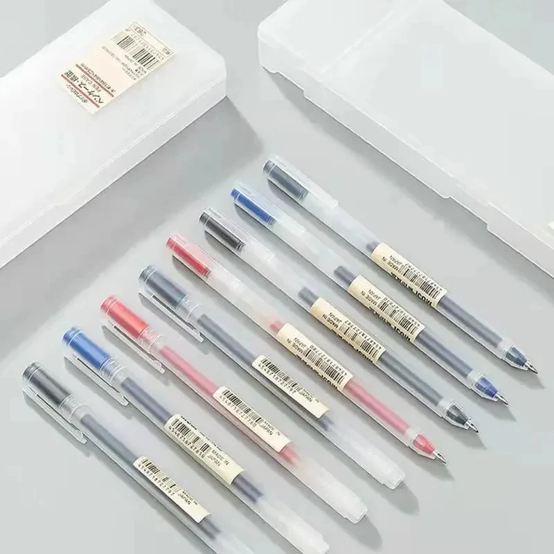 0.38/0.5mm Fine Gel Pen Blue/Black Ink Refills Rod Handle Gel Pen School Ballpoint Office Student Writing Stationery Gel Pens Gel Pen Refills Ballpoint Pen
