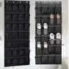 24pocket Hanging shoe rack organizer Over the Door Shoe Organizer Large Breathable Mesh Pockets slippers organizer shoe storage 1