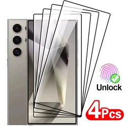 Fingerprint Unlock Tempered Glass Screen Protector - Enhanced Protective Film - 3Pcs (For Galaxy S25)