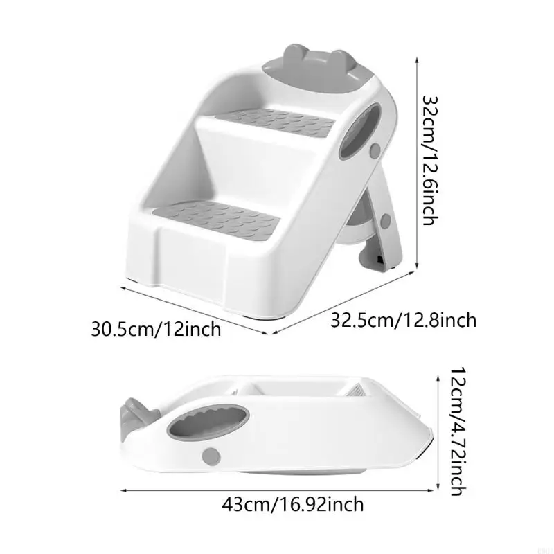 090A 2 Step Stool for Bathroom and Toilet Potty Training Kids Step Stool Baby Ladder Helper Toddler Stepping
