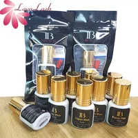 5/10 Bottles IB Super Plus Glue for Eyelash Extensions Original IBeauty Gold Cap Black Glue False Lash Adhesive Makeup Tools 1