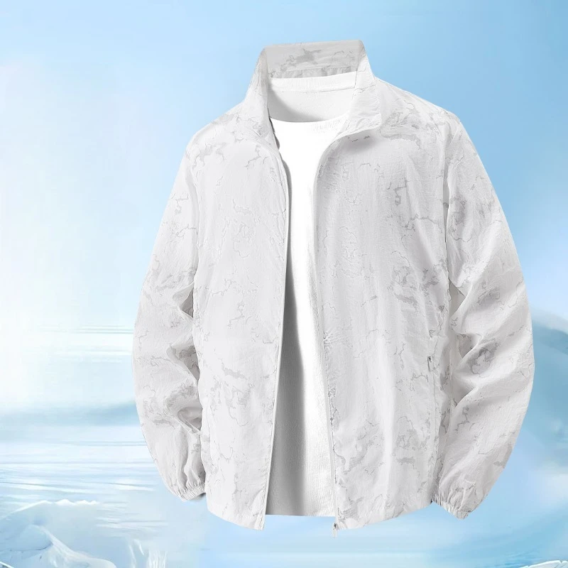 남성 여름 야외 사이클링 스포츠 레저 통기성 자외선 차단 의류 야외 패션 트렌..