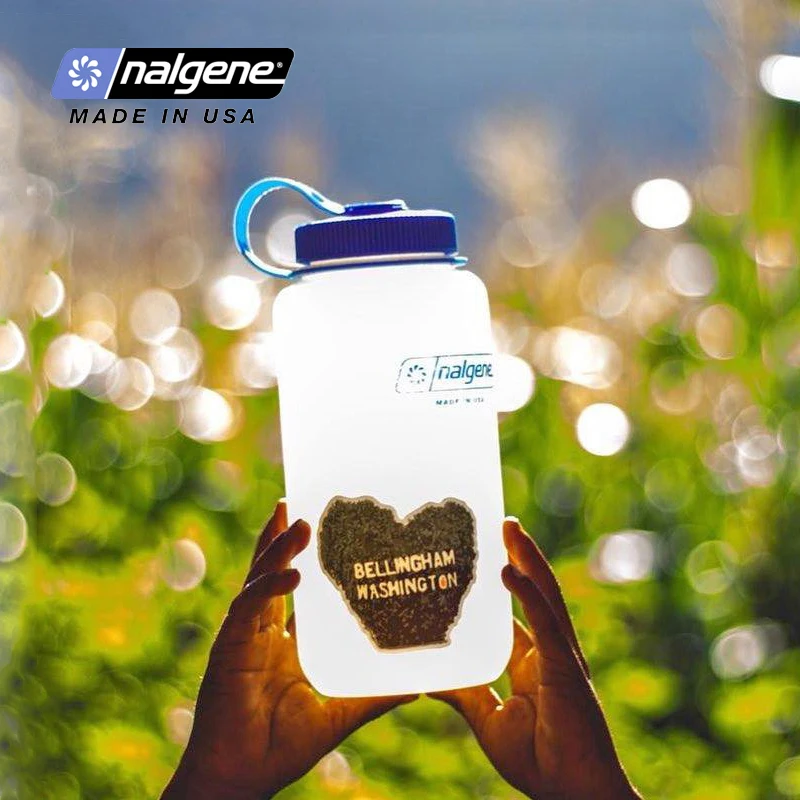 Nalgene Wide Mouth Water Bottle Outdoor Sports Travel Hiking Tritan Healthy Materials Drinking Bottle