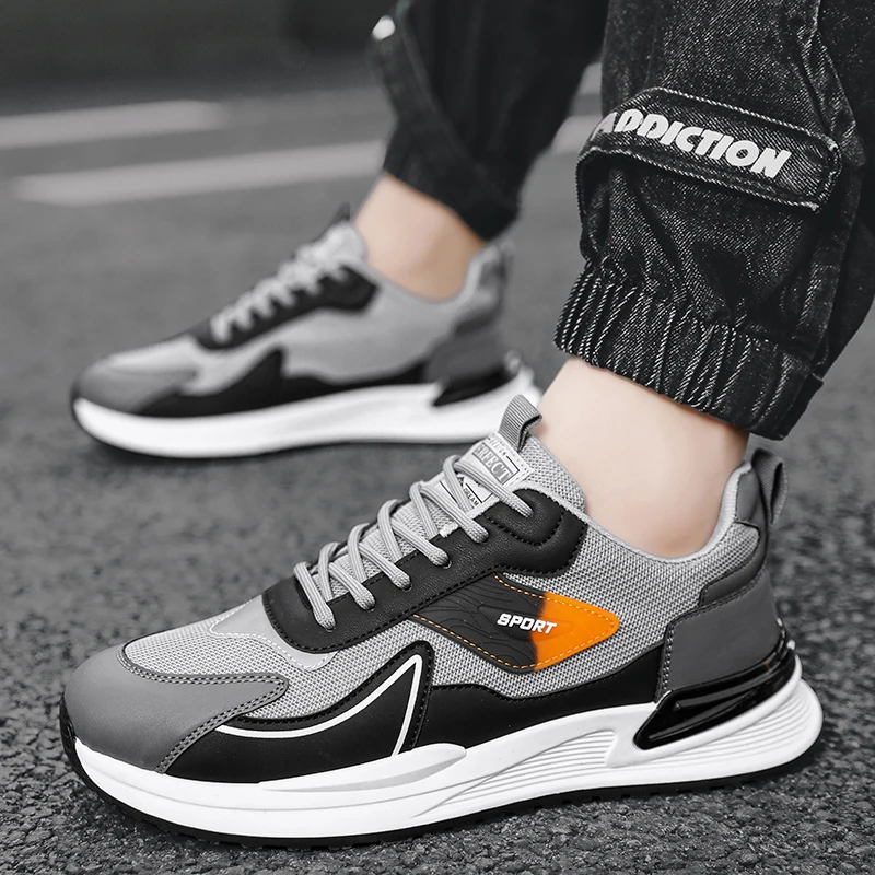 

2024 Men's Shoes Fashion Mens Sneakers 2024 Autumn New Brand Design Comfortable Soft Soled Men Running Shoes Tenis Masculino