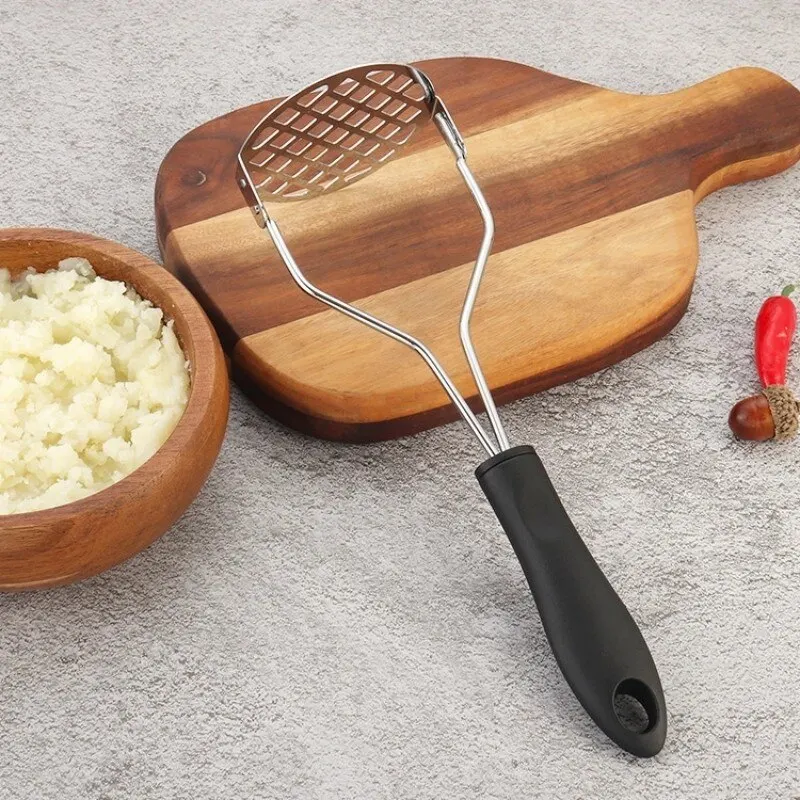 1PC Kitchen Stainless Steel Potato Crusher and Garlic Juice Machine Manual Crusher garlic masher potato masher