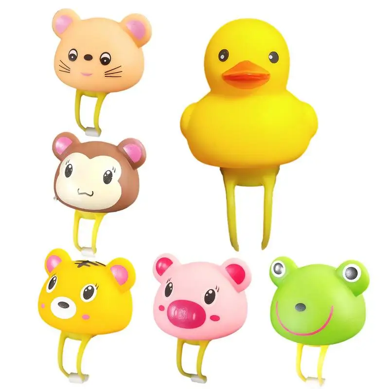 

Cartoon Silicone Animal Shape Handlebar Ornaments Car Luminous Ornaments Stroller Cartoon Decoration For Car Motorcycle Bike