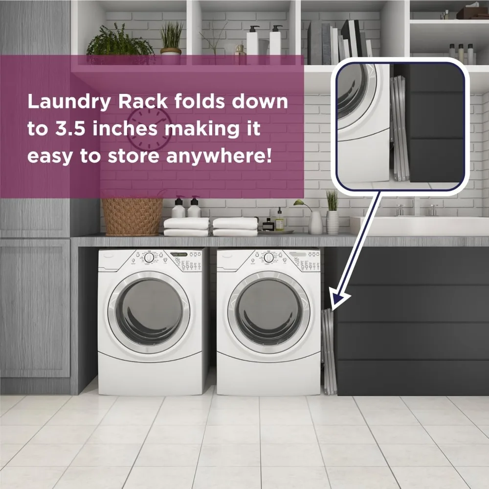 Laundry Organization Expandable/Collapsible Clothes Drying Rack. Essential for Camping/Trailers or Anywhere You Air Dry Laundry 6