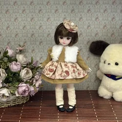 Colorful Dress - Up Doll with Removable Joints and 3D Eyes - 30cm (Style S)