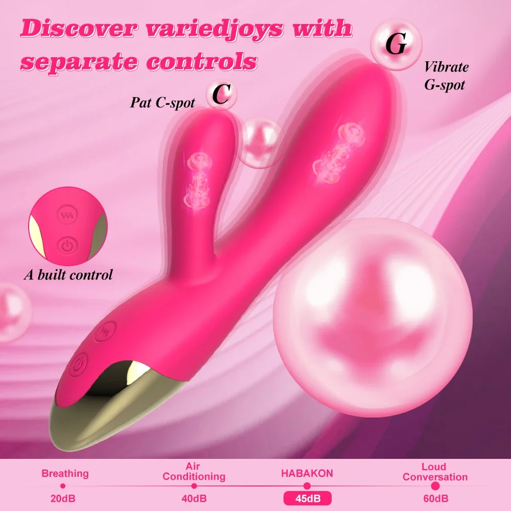 Rabbit Vibrator G Spot Dildo Vibrator for Women Vagina Clitoris Stimulator Waterproof Adult Couples Sex Toys Female Masturbation